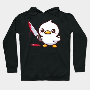 duck with a knife Hoodie